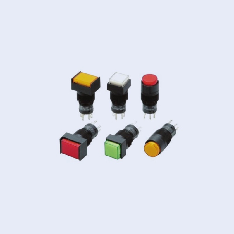 A3C系列按鈕歐姆龍開關（帶燈、不帶燈）（圓型φ12）